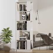 Bookcases Cabinet White Solid Wood Pine
