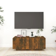 TV Cabinet Smoked Oak Engineered Wood