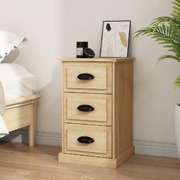 Oak Twilight: Sonoma Oak Engineered Wood Bedside Cabinet