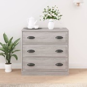 Timeless Charm: Handcrafted Grey Sonoma Engineered Wood Sideboard