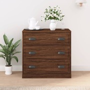 Timeless Charm: Handcrafted Brown Oak Engineered Wood Sideboard
