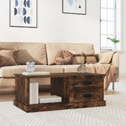 Mystic Ember: Smoked Oak Engineered Wood Coffee Table