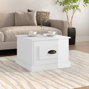 Lustrous Luminary: High Gloss White Engineered Wood Coffee Table