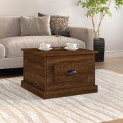 Cocoa Comfort: Brown Oak Engineered Wood Coffee Table