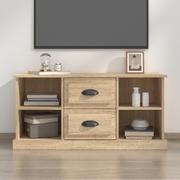 Elegantly Minimalist Sonoma Oak Engineered Wood TV Cabinet