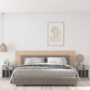 Urban Zenith: Set of 2 Concrete Grey Bedside Cabinets