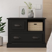 Nocturnal Allure: Black Bedside Cabinet