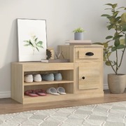 Rustic Charm: Sonoma Oak Shoe Cabinet