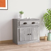 Highboard in Sleek Grey Sonoma Finish