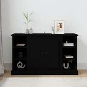 Contemporary Black Engineered Wooden Sideboard for Your Home