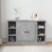 Contemporary Concrete Grey Engineered Wooden Sideboard for Your Home