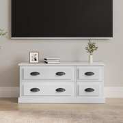 Sleek and Chic: High Gloss White Engineered Wood TV Cabinet