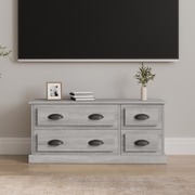 Sleek and Chic: Grey Sonoma Engineered Wood TV Cabinet