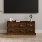 Sleek and Chic: Brown Oak Engineered Wood TV Cabinet