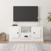 High Gloss White Engineered Wood TV Cabinet for a Stylish Home