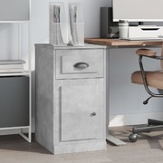 Sleek Engineered Concrete Grey Timber Sideboard with Storage Compartment