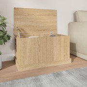 Sleek and Stylish: Engineered Wood Storage Box in Sonoma Oak Finish