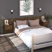 Wall Bedside Cabinets Engineered Wood