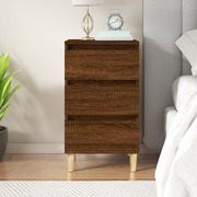 Sylvan Charm Brown Oak Bedside Cabinet