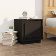 Eclipse Noir Engineered Wood Bedside Cabinet