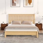 Rustic Elegance 2-Piece Brown Oak Engineered Wood Bedside Cabinets