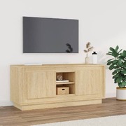 Crafted Sonoma Oak Engineered Wood TV Cabinet for Stylish Interiors