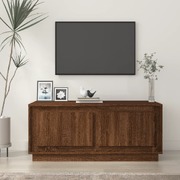 Chestnut Charm: Brown Oak Engineered Wood Coffee Table