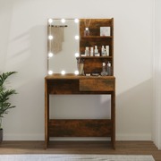 Dressing Table with LED Oak