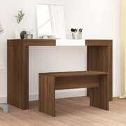 Dressing Stool Brown Oak Engineered Wood