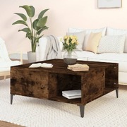 A Contemporary Smoked Oak Engineered Wood Coffee Table