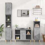 Concrete Grey Tinted Engineered Wooden Basin Organizer