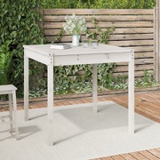 Whimsical Garden Delight: White Pine Wood Garden Table for Timeless Beauty