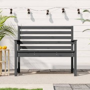 Pine Harmony: Grey Tinted Solid Wood Garden Bench