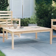 PineCraft Harmony: Solid Wood Garden Table Weaving Nature's Tale