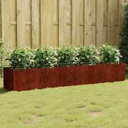 Corten Steel Raised Garden Bed 200x40cm | EXTG