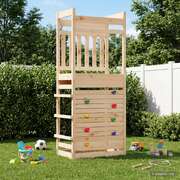 Kids Outdoor Play Tower Solid Pine Wood | EXTG