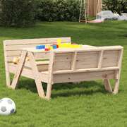 Modern Picnic Table for Kids 88x122x58 Lounge Area Urban Style 
