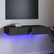 Modern Grey TV Cabinet: A Stylish Blend of Function and LED Flair