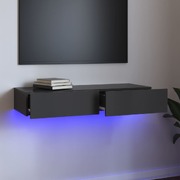 Modern High Gloss Grey TV Cabinet: A Stylish Blend of Function and LED Flair