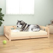 Eco-Friendly Solid Wood Pine Dog Bed - Comfort for Your Furry Friend