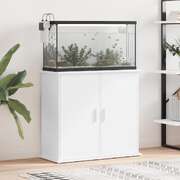 Aquarium Stand White Engineered Wood 81cm | EXTG