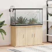 Aquarium Stand Sonoma Oak 6-Door Storage Cabinet | EXTG
