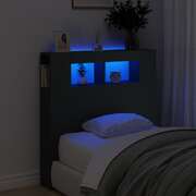LED Headboard Engineered Wood- Black