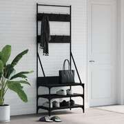 Clothes Rack Shoe Storage (Black)