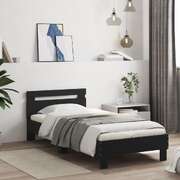 Bed Frame with Headboard Engineered wood Single Size