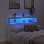 LED Headboard Cabinet White 140cm | EXTG