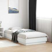 Bed Frame White Engineered Wood Single Size