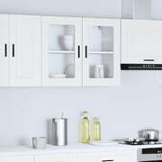 Kitchen Wall Cabinet Glass Door White 80cm | EXTG