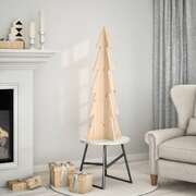 Wooden Christmas Tree for Decoration Xmas Tree Ornament Solid Wood Pine