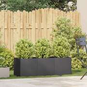 Steel Raised Garden Bed Planter 120cm Black | EXTG
